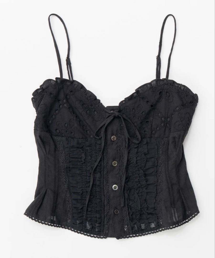 MAISON SPECIAL【新品未使用】2WAYコットンパフスリーブビスチェ