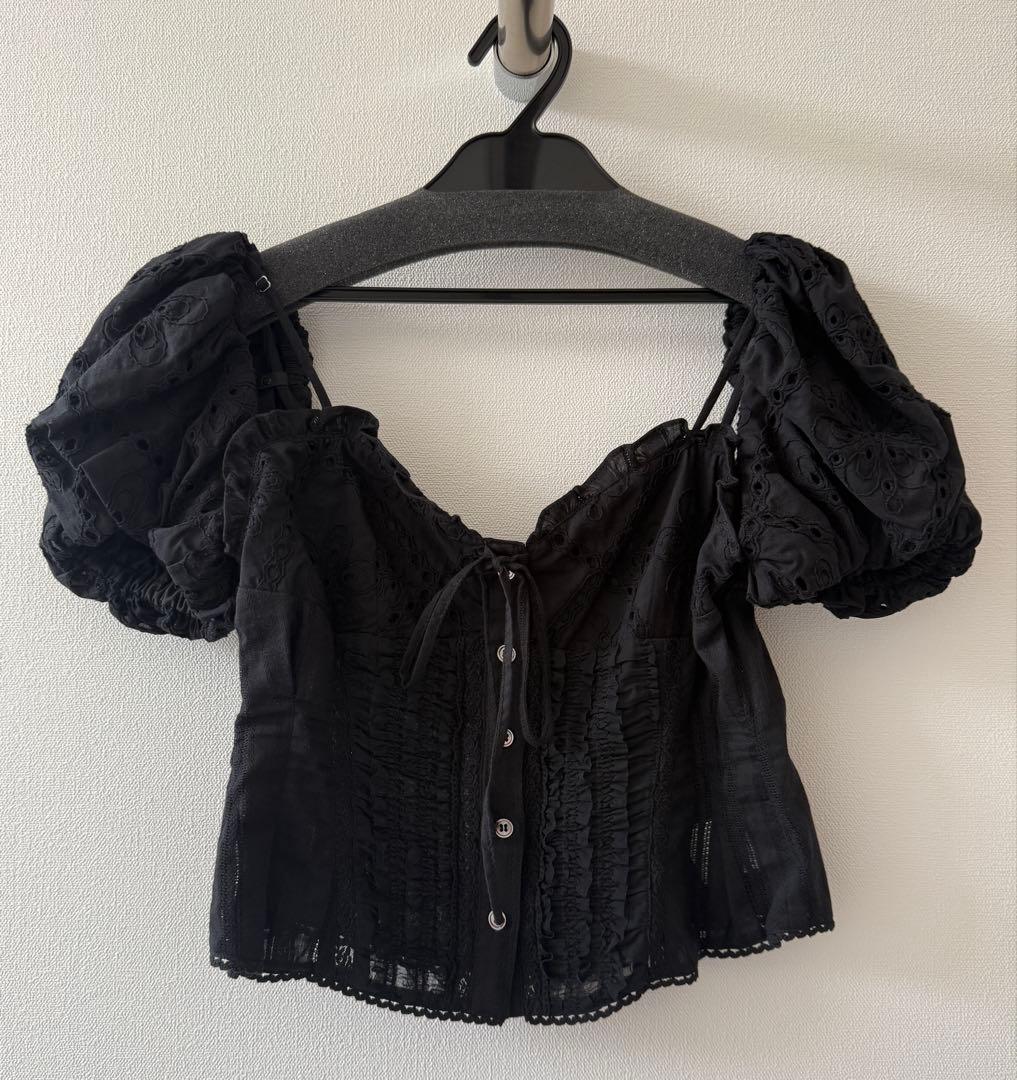 MAISON SPECIAL【新品未使用】2WAYコットンパフスリーブビスチェ