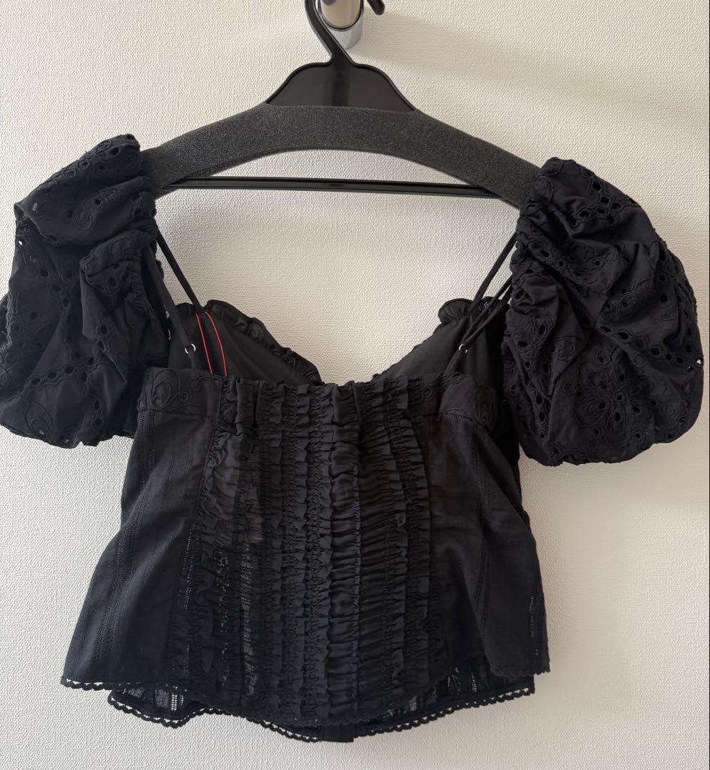 MAISON SPECIAL【新品未使用】2WAYコットンパフスリーブビスチェ