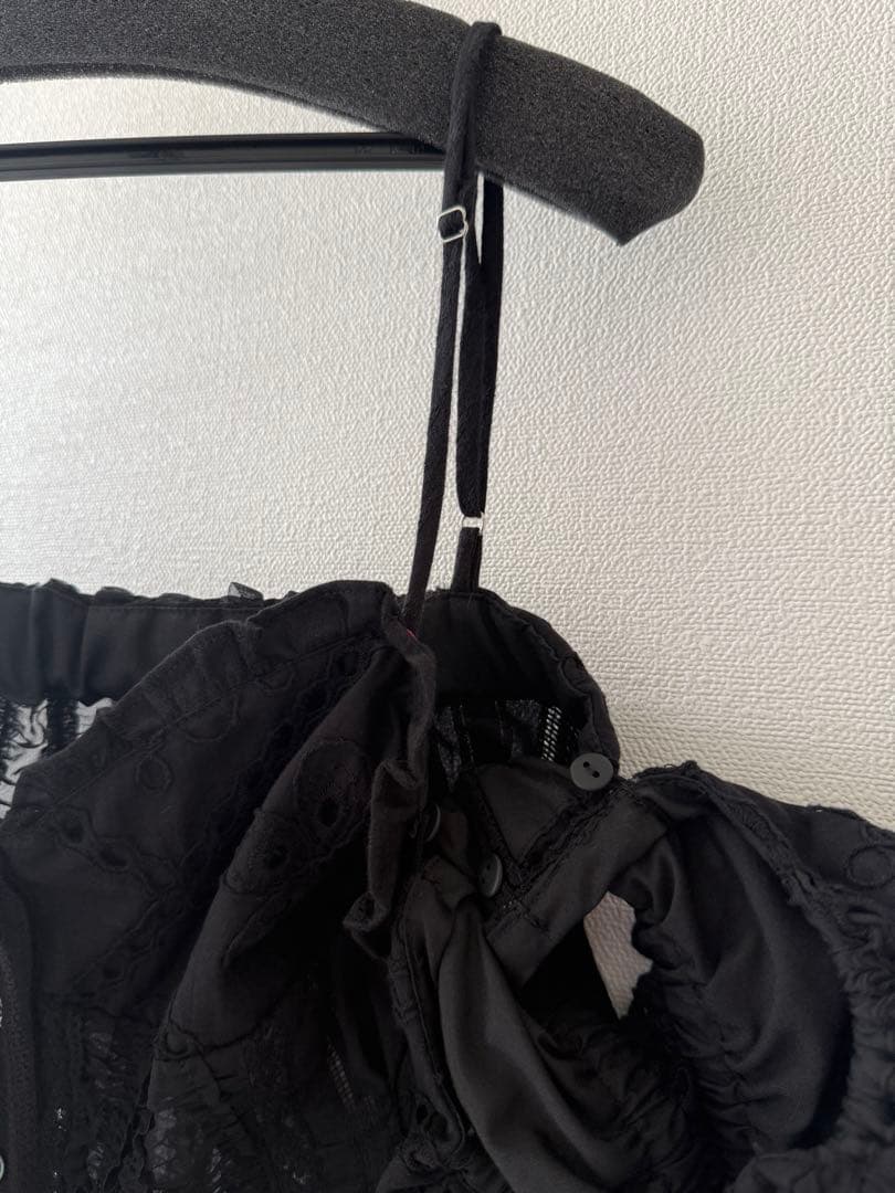 MAISON SPECIAL【新品未使用】2WAYコットンパフスリーブビスチェ