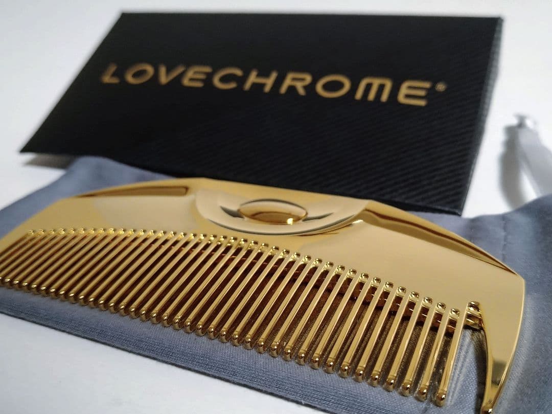 LOVE CHROME K24GPツキ ゴールド コーム ラブクロム