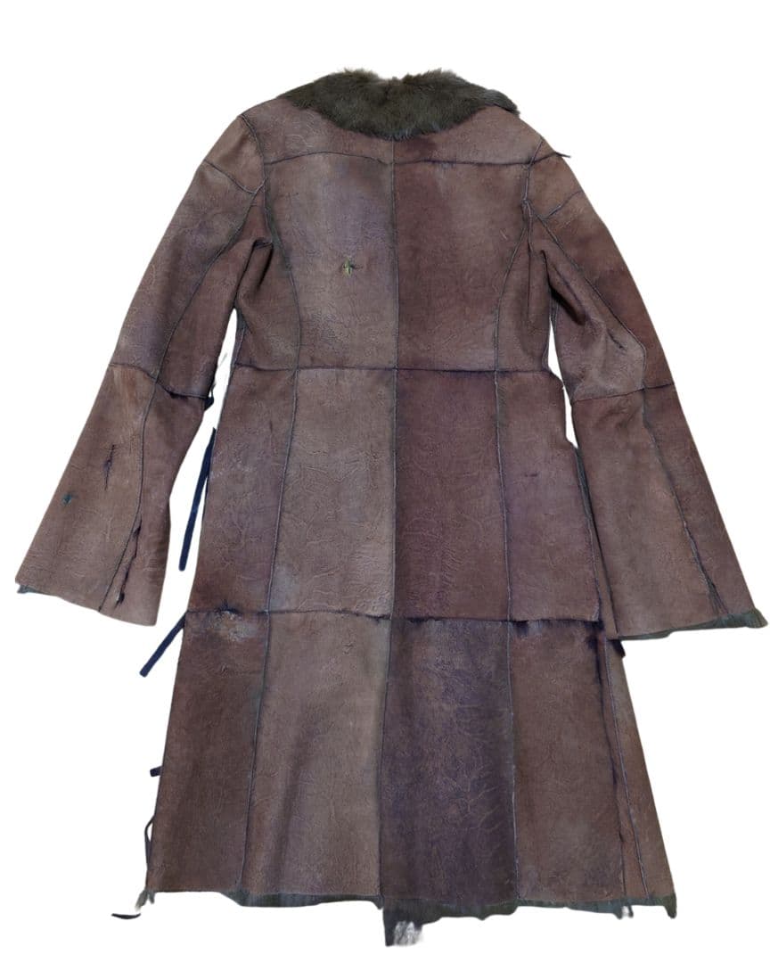 ジャケット・アウター bajra rabbitfur leathercoat 90s archive