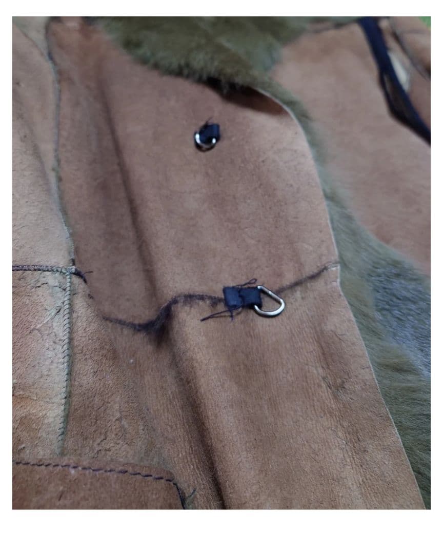 ジャケット・アウター bajra rabbitfur leathercoat 90s archive