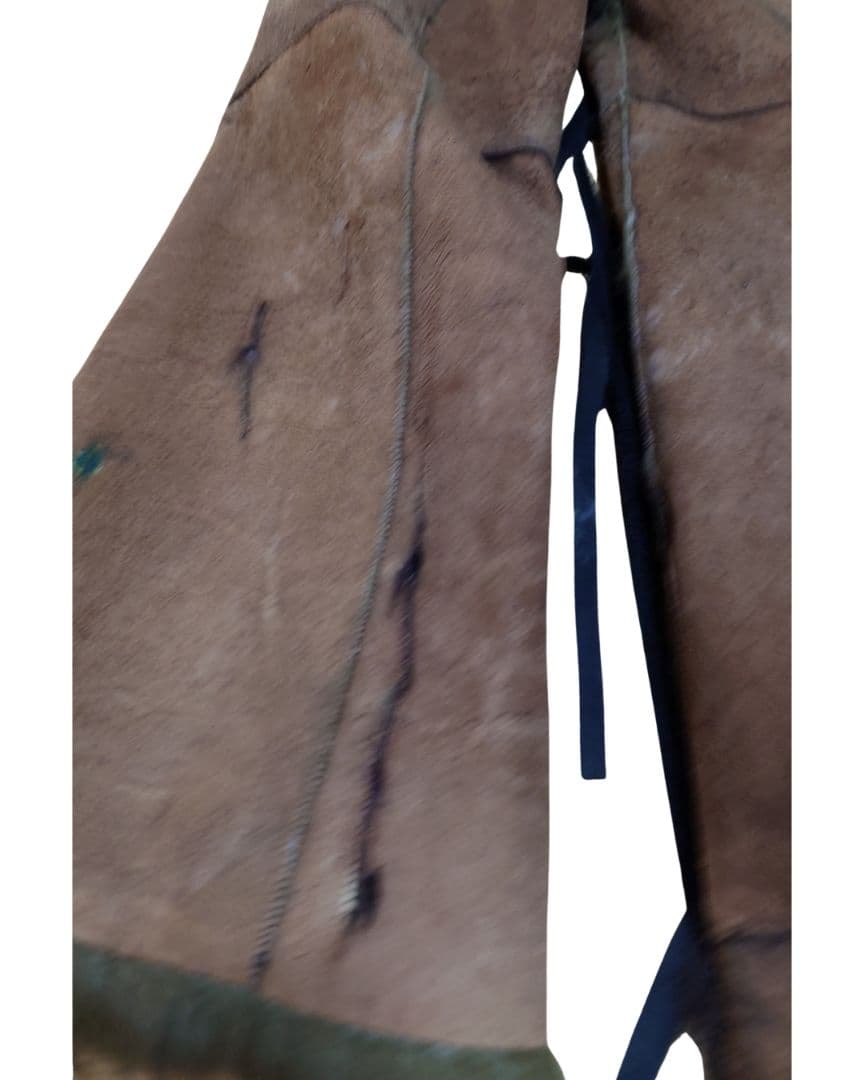 ジャケット・アウター bajra rabbitfur leathercoat 90s archive