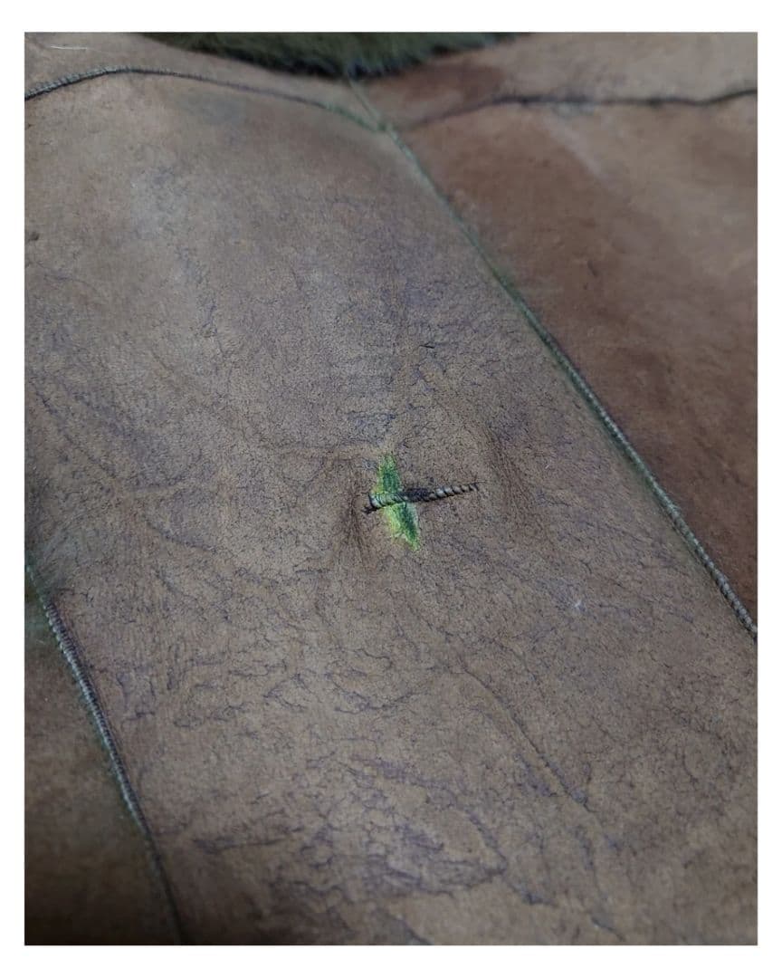 ジャケット・アウター bajra rabbitfur leathercoat 90s archive