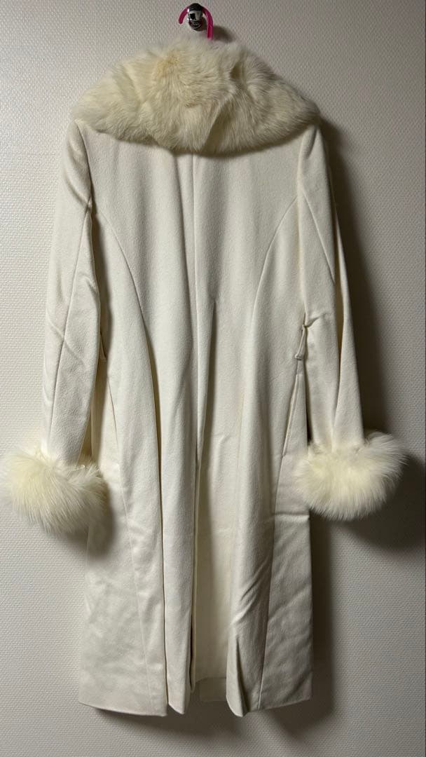 ［超美品］MATERIA MILANO ホワイト ロングコート