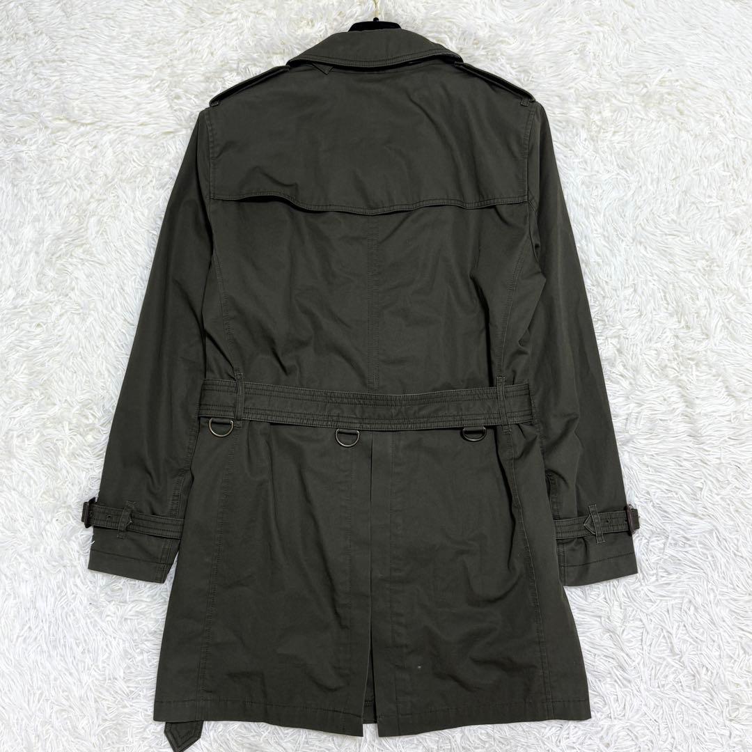 【美品】バーバリーブリット トレンチコート メガチェック ライナー カーキ M