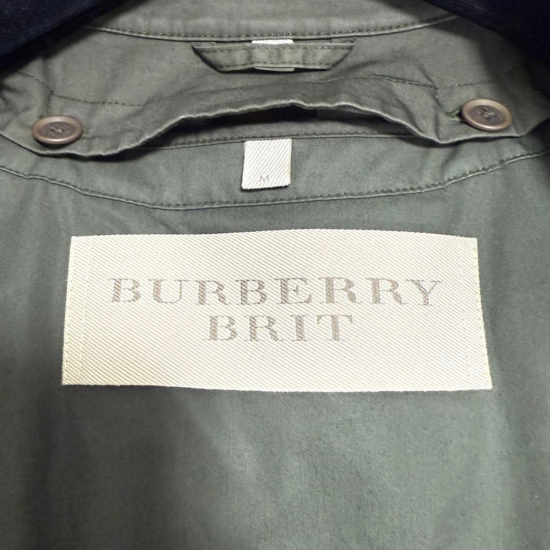 【美品】バーバリーブリット トレンチコート メガチェック ライナー カーキ M