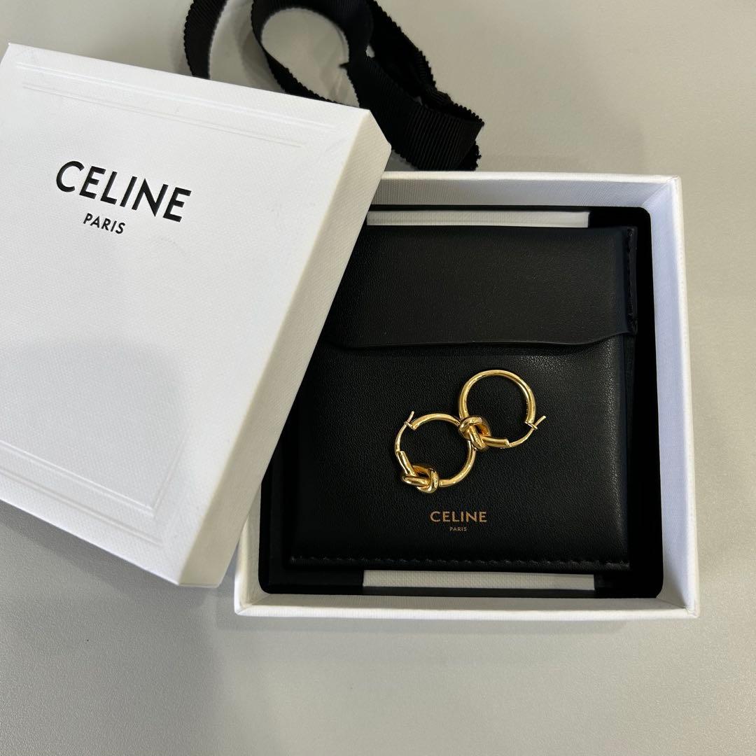 CELINE ノットデザイン ピアス真贋済み