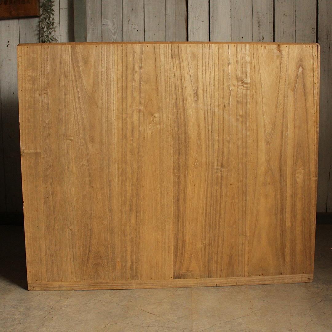 古い木製の引き出し5段　食器棚　キャビネット　古家具　古民家