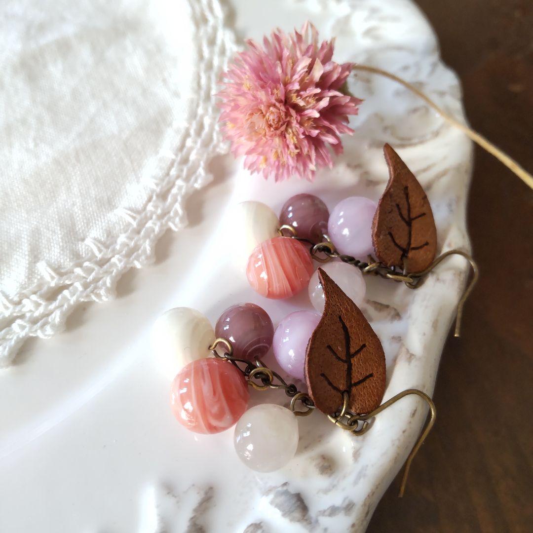 ちびさま専用◎手作りガラスのピアスとネックレス 11点おまとめ