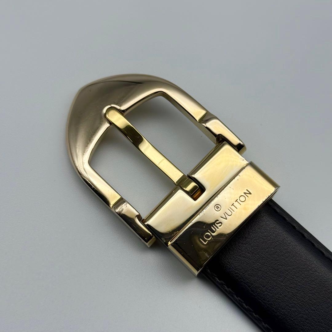 ✨良品✨ルイヴィトン タイガ サンチュール ベルト ゴールド金具 ユニセックス