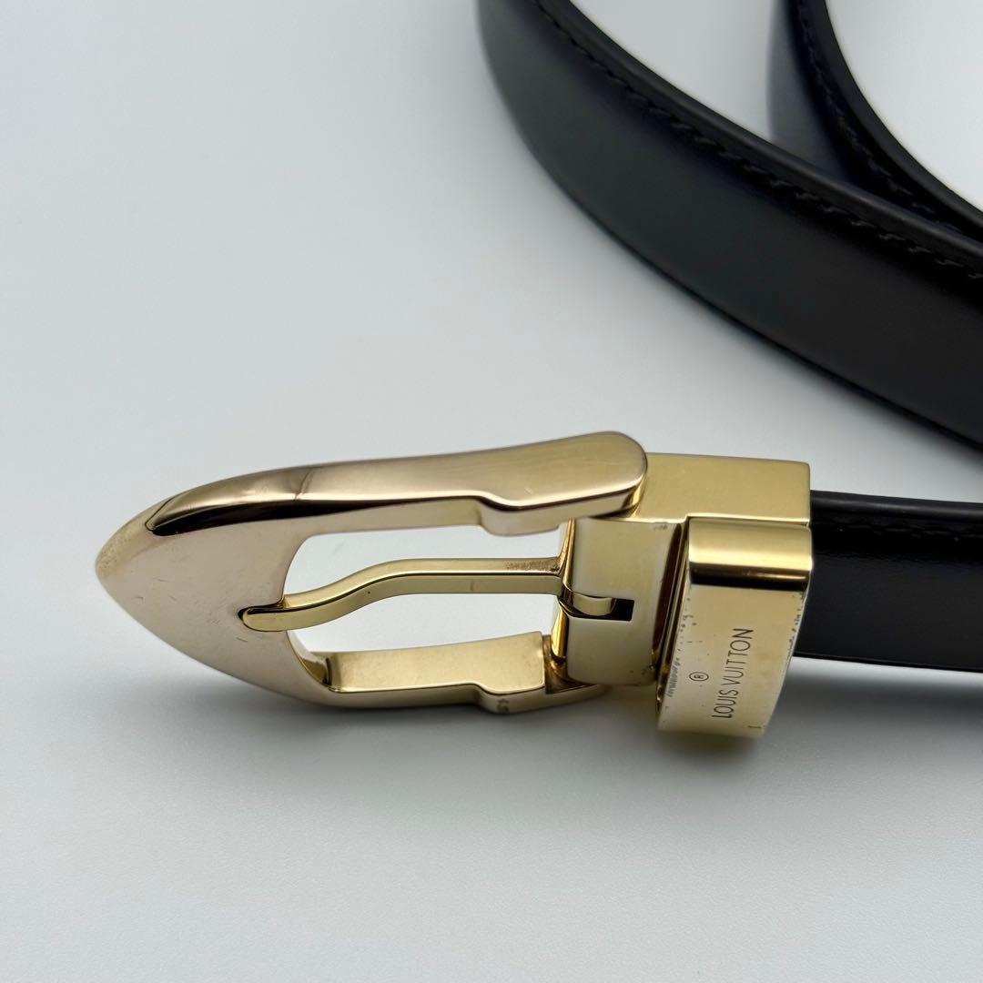 ✨良品✨ルイヴィトン タイガ サンチュール ベルト ゴールド金具 ユニセックス