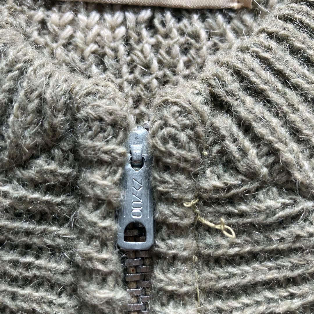 ペ*ー様 60s モヘアカーディガンzip アーガイル