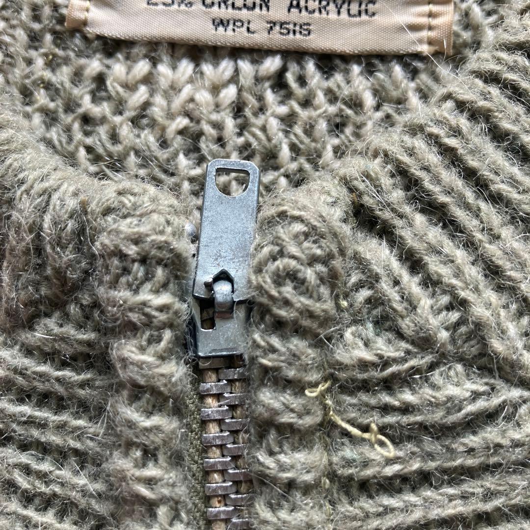 ペ*ー様 60s モヘアカーディガンzip アーガイル