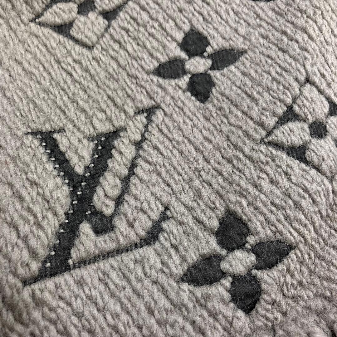 LOUIS VUITTON エシャルプ ロゴマニア マフラー ウール シルク