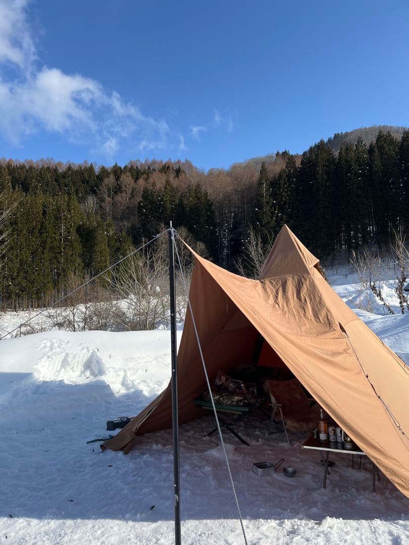 オールコットン　ワンポールテント(山善)