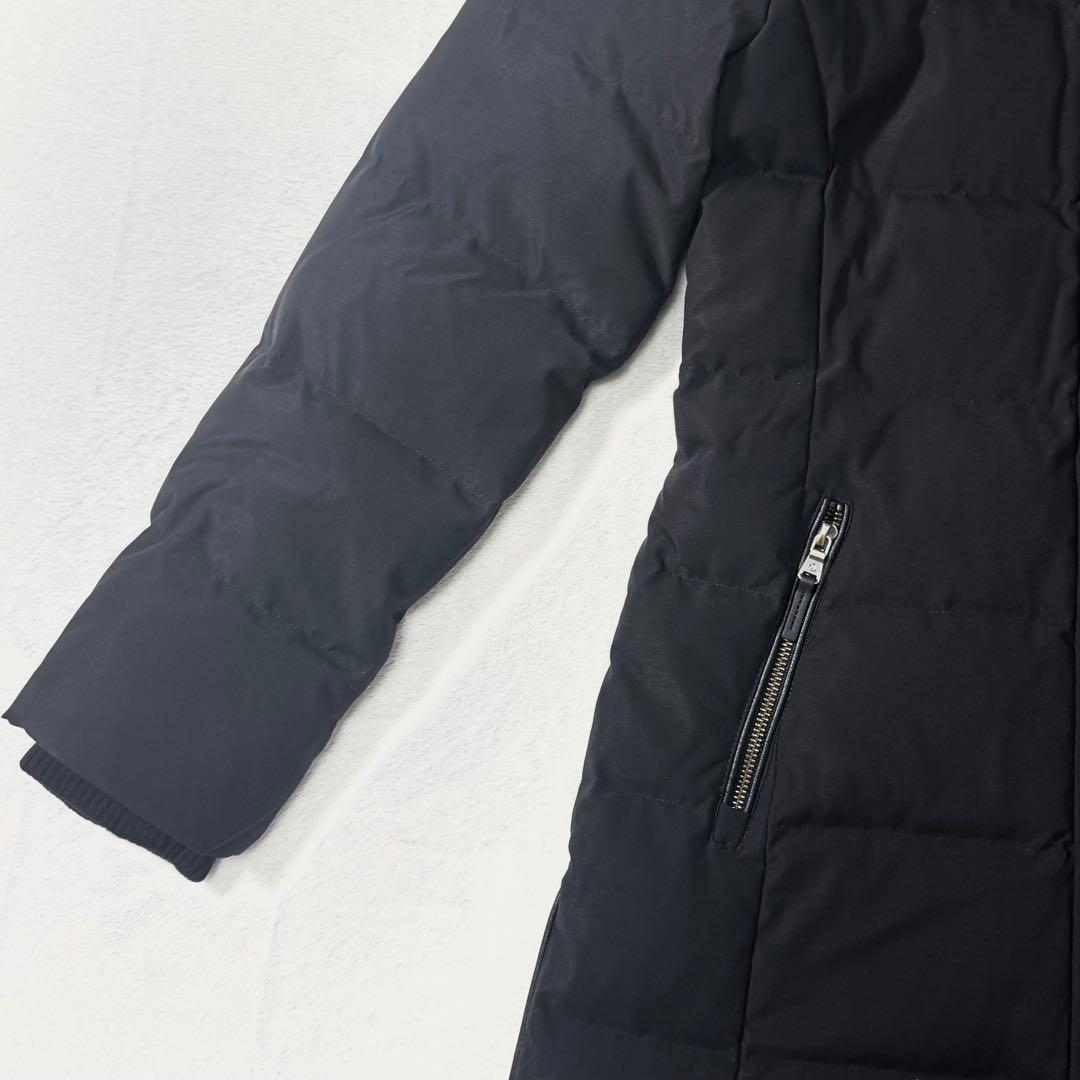 新品 ローレンラルフローレン フェイクファー ダウンコート ブラック S