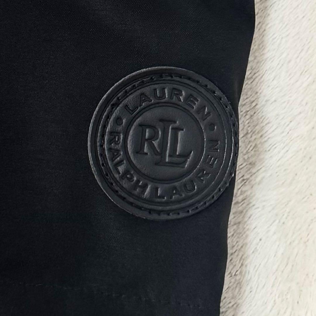 新品 ローレンラルフローレン フェイクファー ダウンコート ブラック S