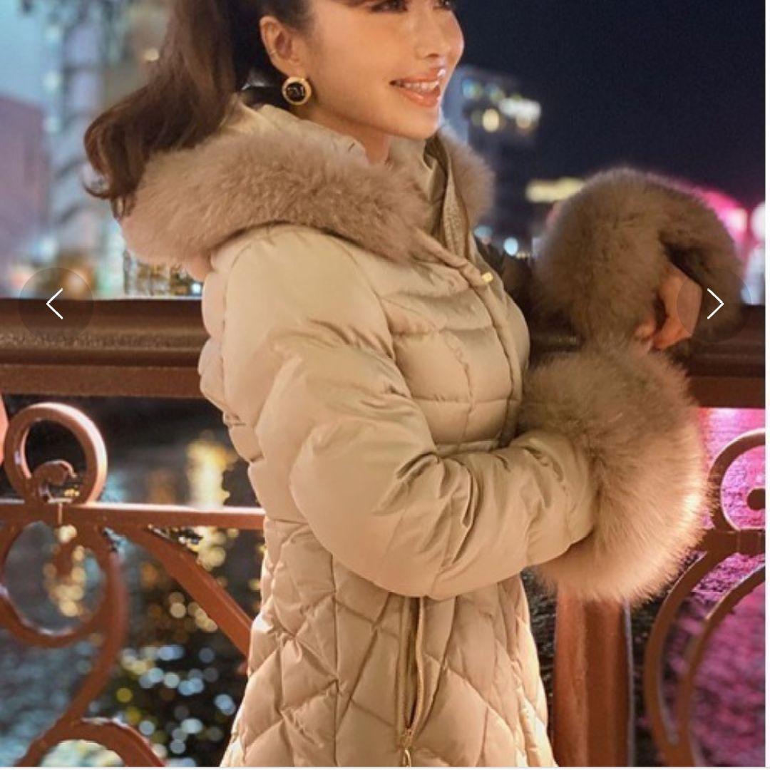 EIMY DOWN DRESS 2019 ダウンドレス ピンクベージュ Sサイズ