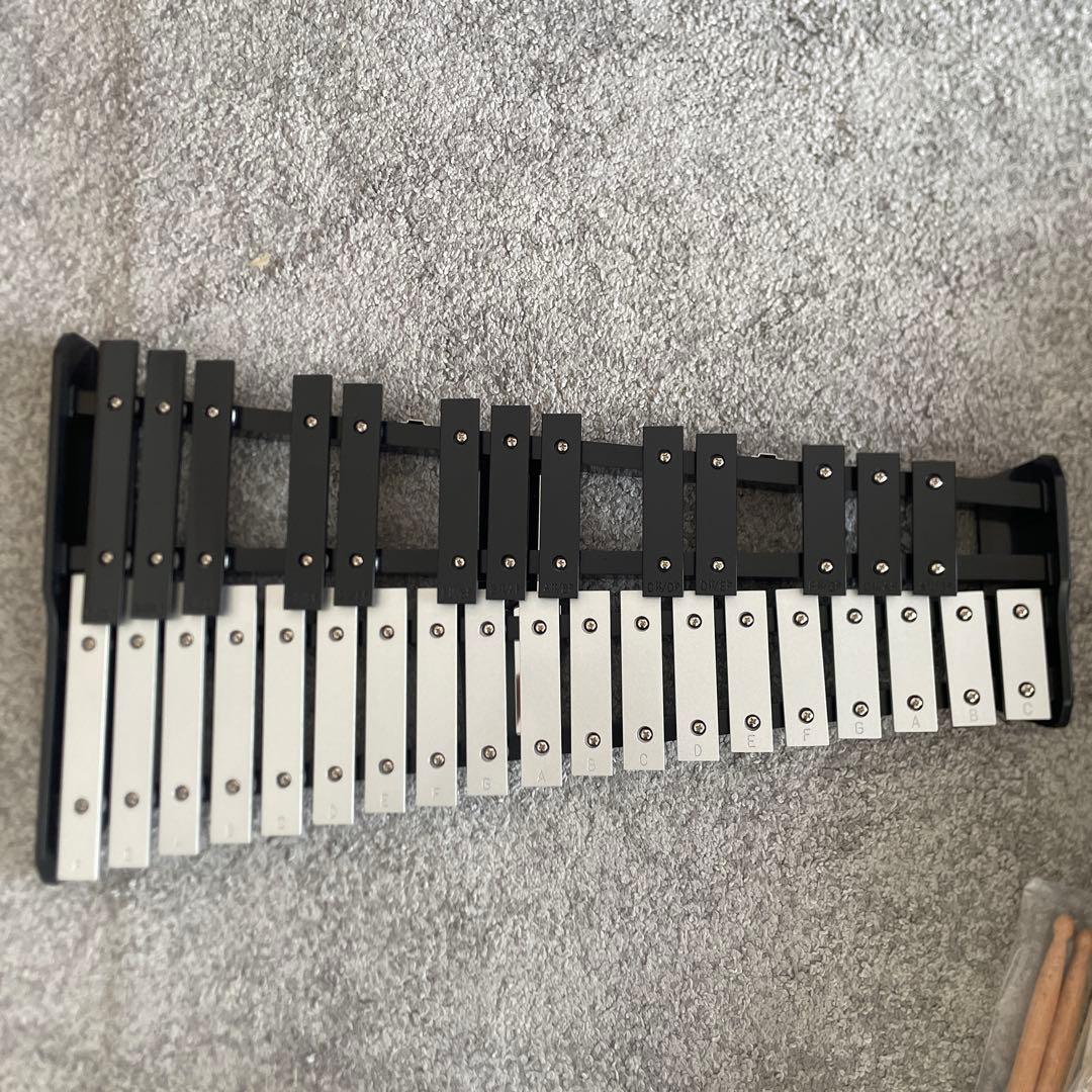 鉄琴 2オクターブ スタンド付き　キャリーバッグ付