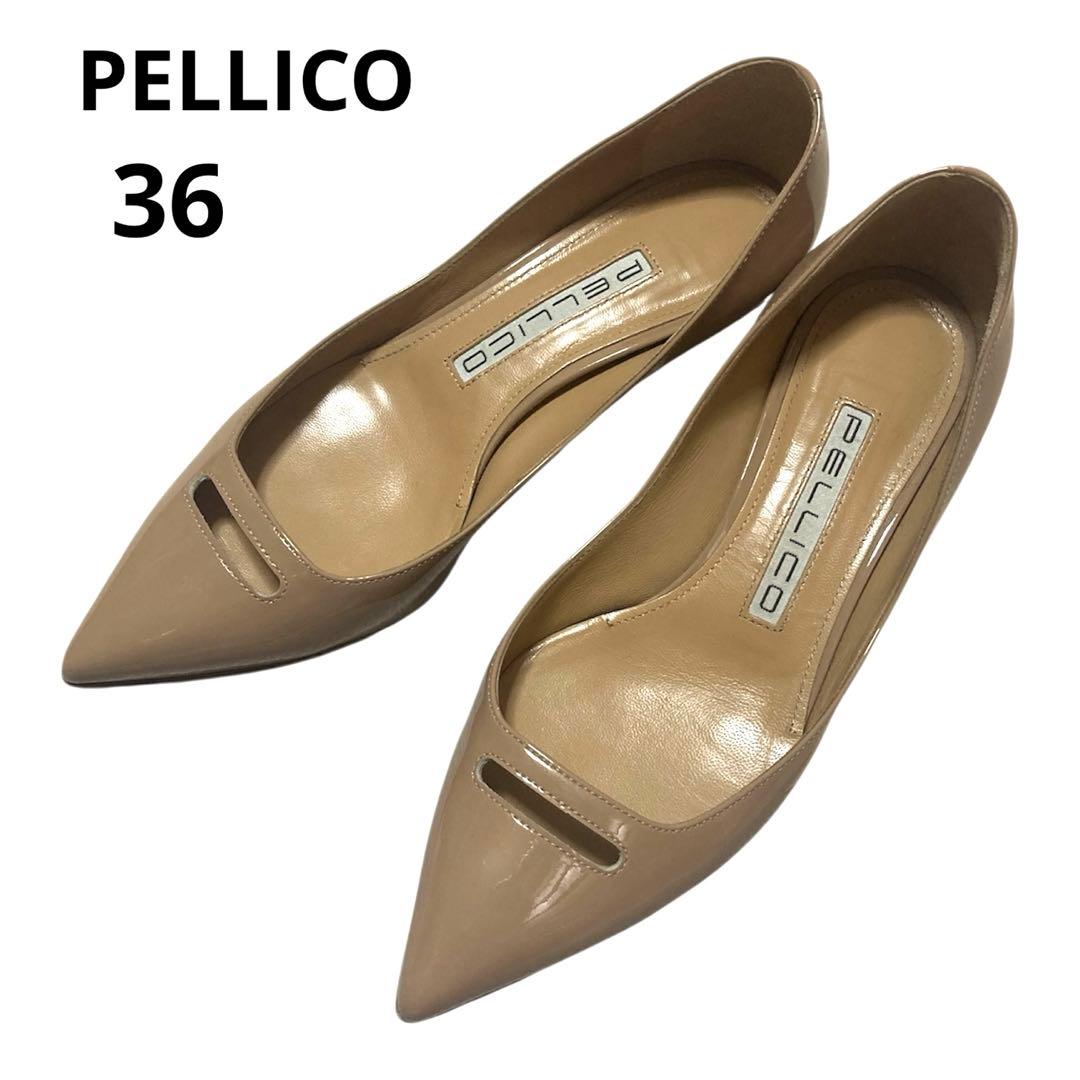 PELLICO ペリーコ 36 アネッリ ポインテッドトゥ パンプス エナメル