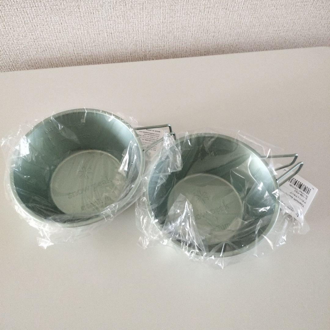 新品未使用 スノーピーク 福山限定 チタンシェラカップ E-104-FKY 2個