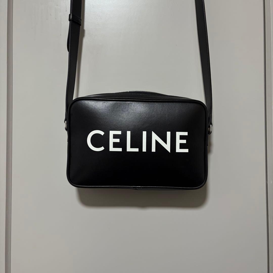 CELINE セリーヌ　ロゴ　メッセンジャー ショルダーバッグ
