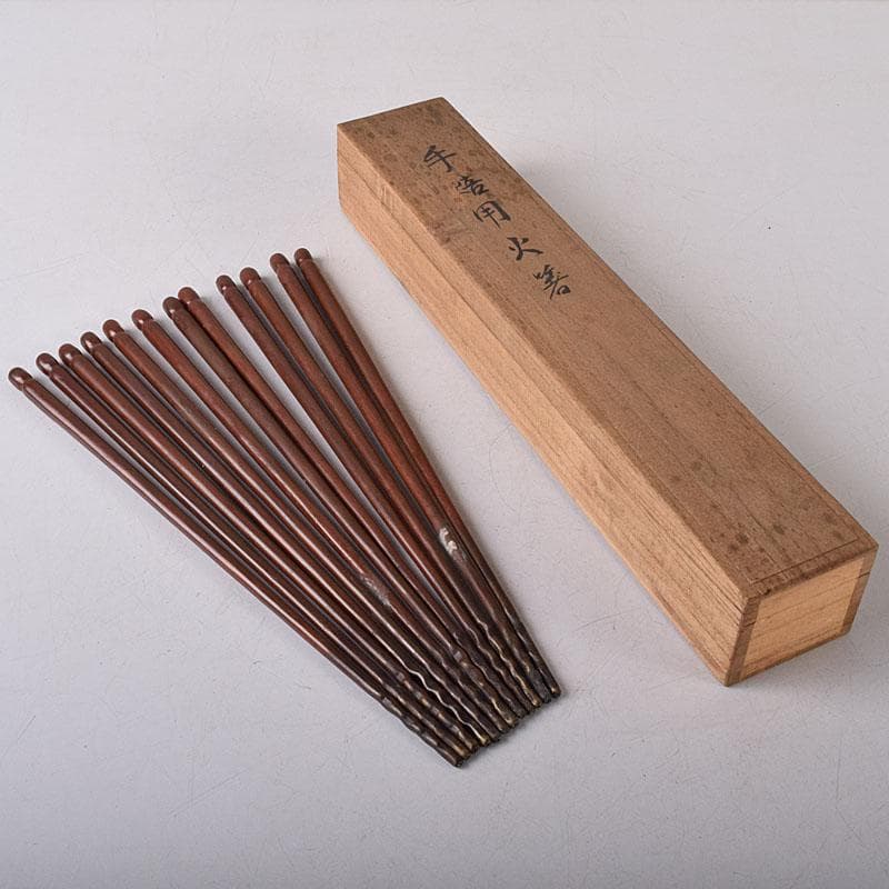 茶道具　銅火箸　六膳まとめて　V　R8596