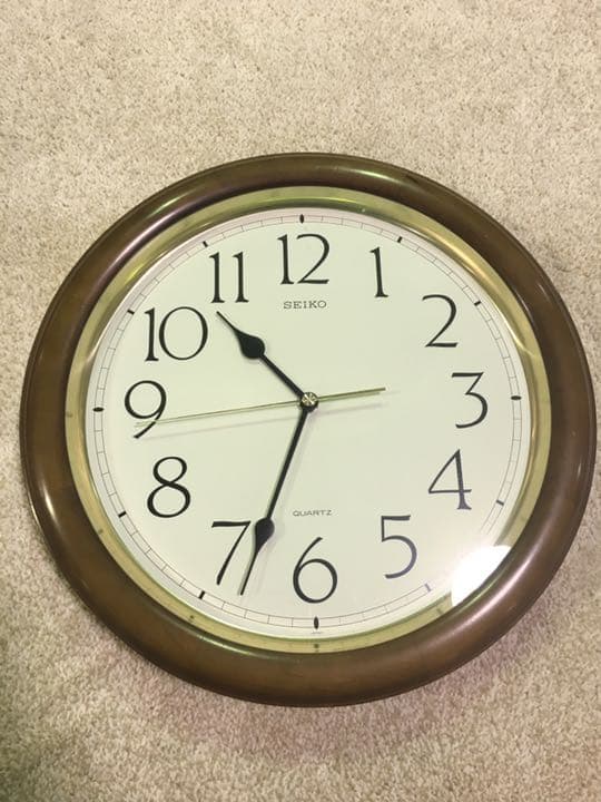 SEIKO セイコー QUARTZ 丸型掛時計 昭和レトロ ヴィンテージ