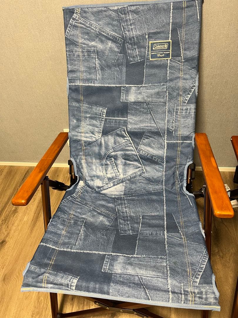 Coleman コールマン アウトドアチェア デニム風　2脚セット