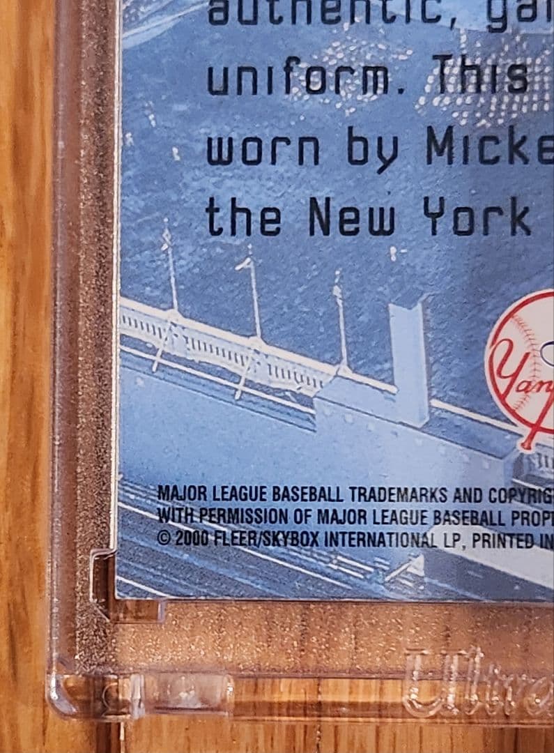 スポーツ選手 2000 FLEER Feel The Game Mickey Mantle