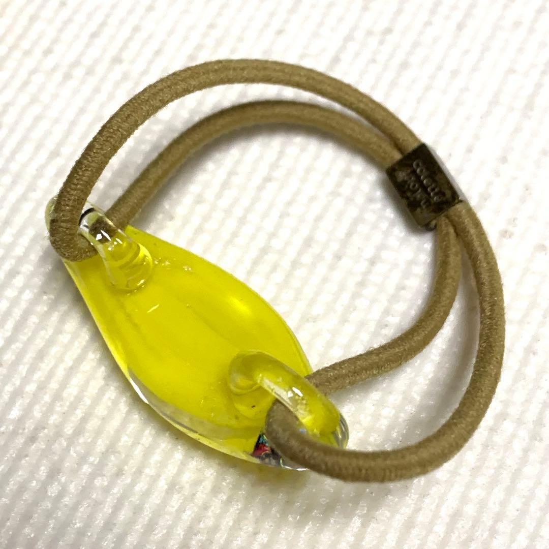 コレットマルーフ グラスポニー イエロー ヘアゴム