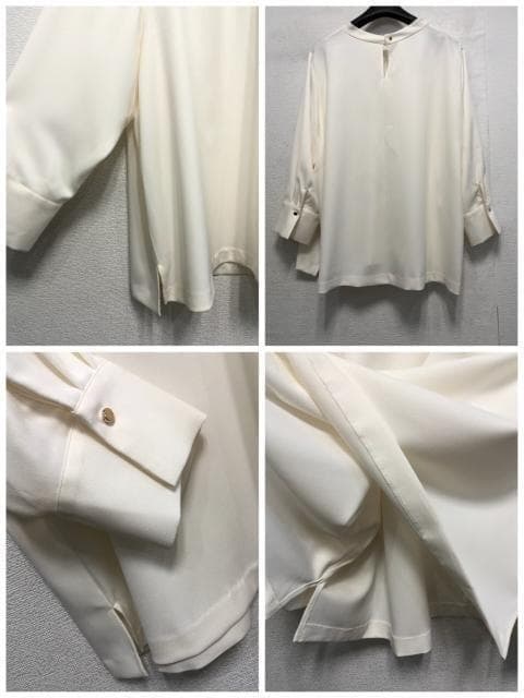 新品☆6L♪紺系♪ドビー素材セットアップパンツスーツ3点セット☆a369