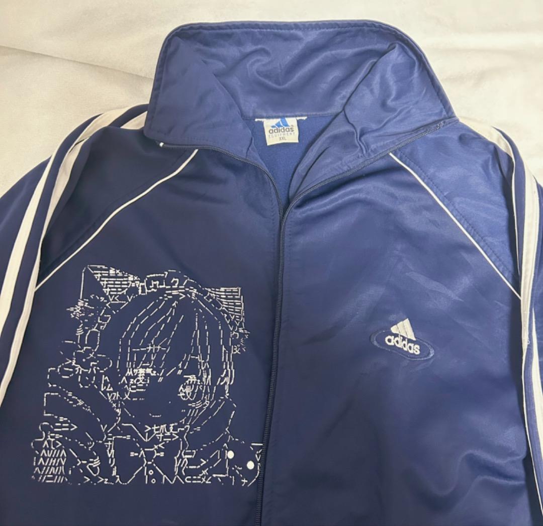 ほんわかぱっぱ　ホンワカパッパ　アスキーアート　ジャージ　adidas