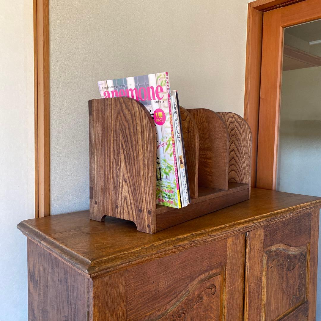 アンティーク　本棚　ブックシェルフ　古家具　レトロ　無垢材
