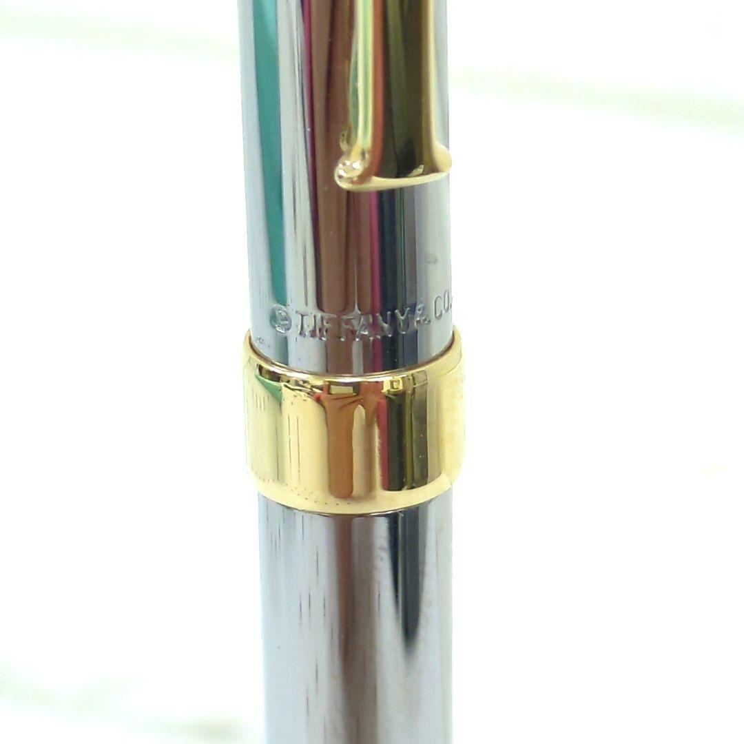 ティファニー Tクリップ ボールペン グレー ゴールドカラーアメリカ製