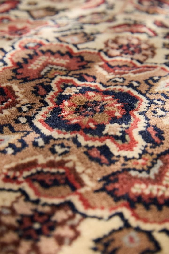 ヴィンテージラグ　ペルシャ絨毯　ハマダン産（96×61cm）赤　アイボリー　緑