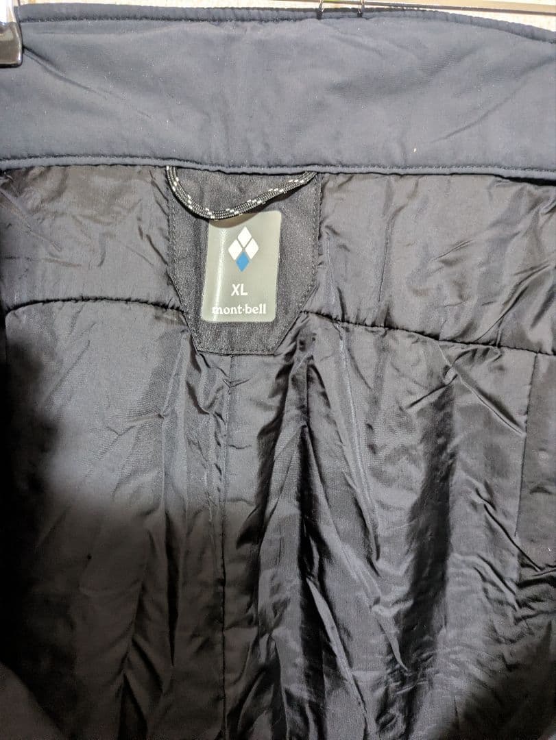 ほぼ未使用　GORE-TEX　中綿入りアルパインパンツ　メンズXL　黒　モンベル