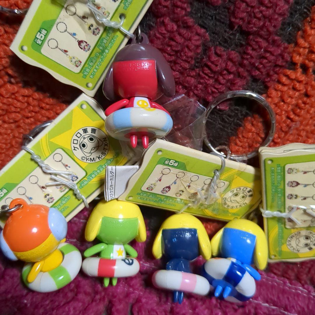 d*9様 ケロロ軍曹★訳あり★【レトロ】ちびケロキーホルダー ５個セット【２00