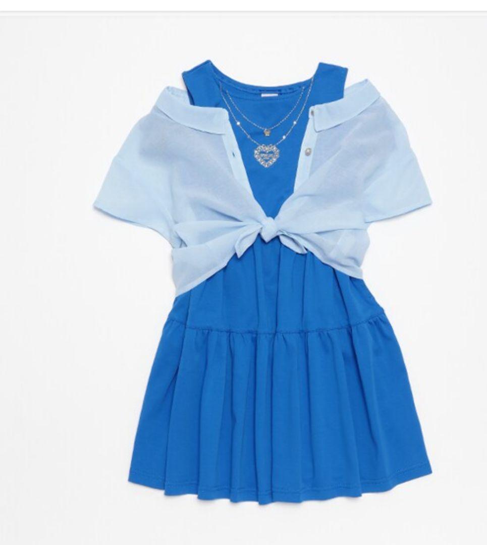 アナスイミニ 肩だし 2way 透けシャツ+ワンピース 150