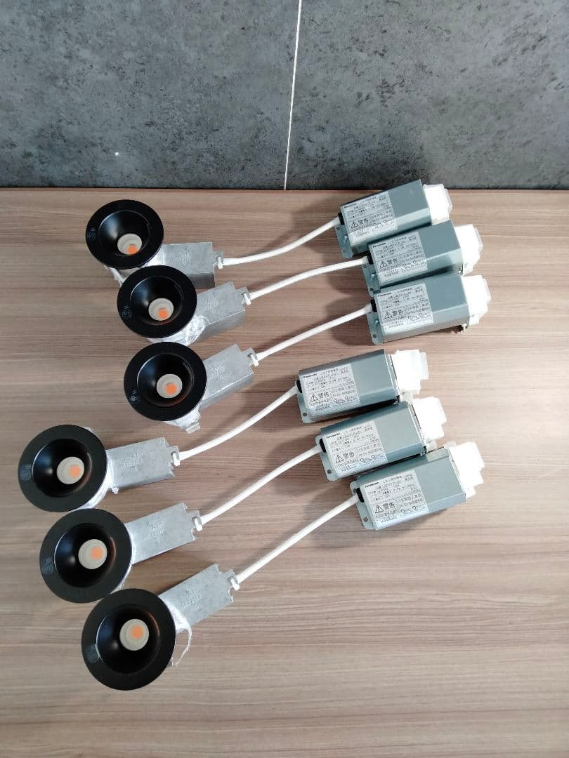 Panasonic 黒のダウンライト 6個セット22年製(Z-2504JK3)