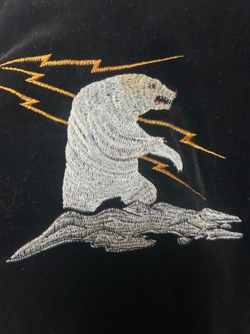 90s 別珍　ALASKAアラスカ　スーベニア　ベロア　スカジャン