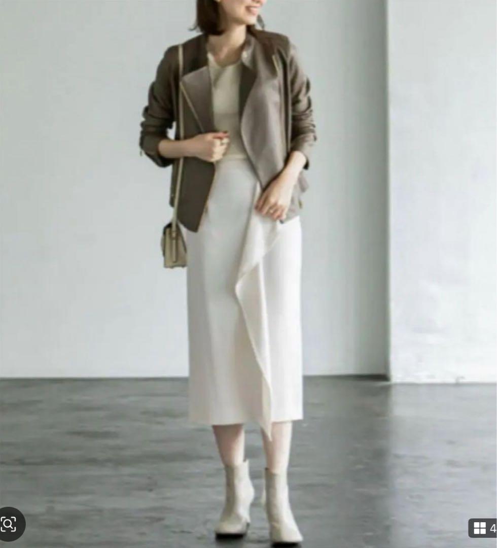 新品NOBLEラムレザーライダースジャケット