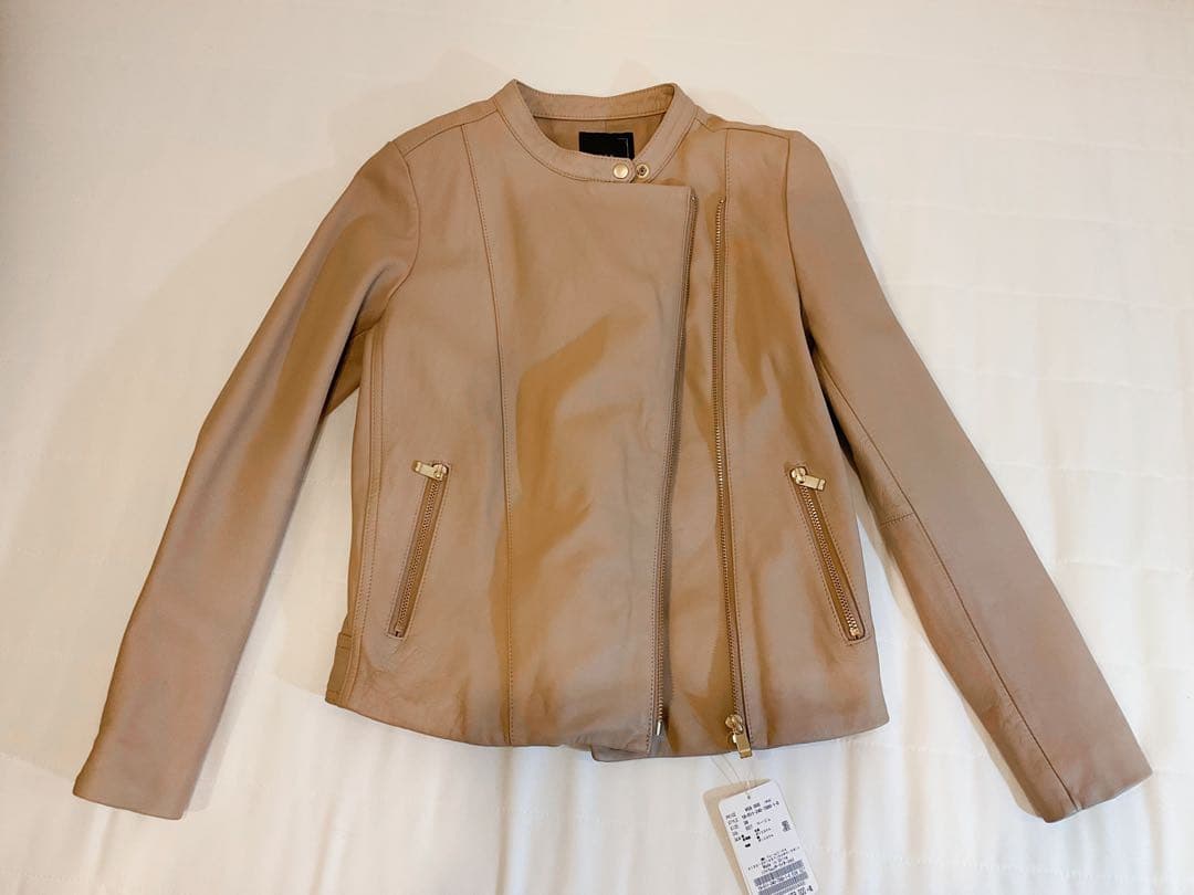 新品NOBLEラムレザーライダースジャケット