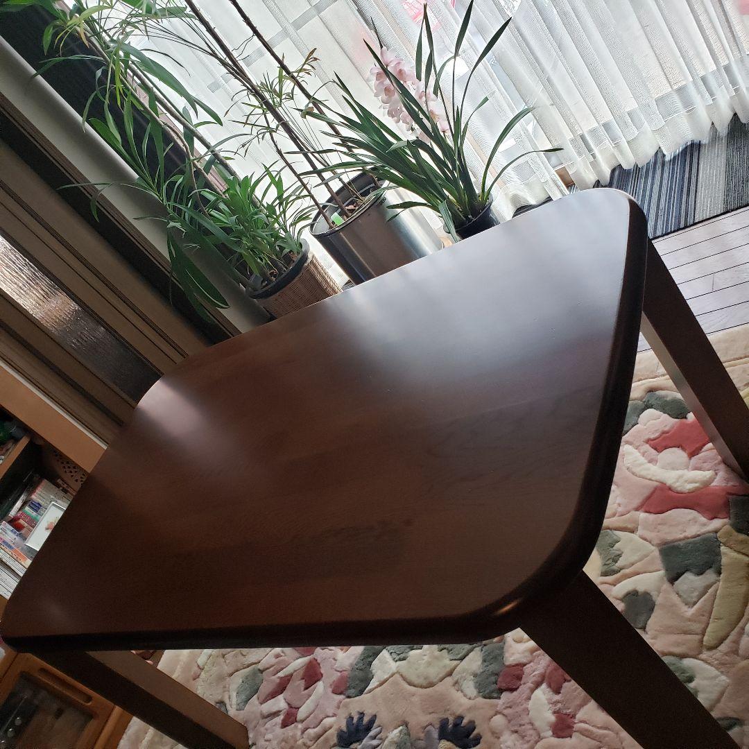 ★ダークブラウン木製ダイニングテーブル135×80×68引取り限定　近郊配達