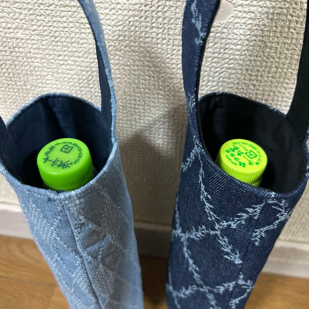 【61】ハンドメイド ペットボトルカバー2枚セット デニム生地