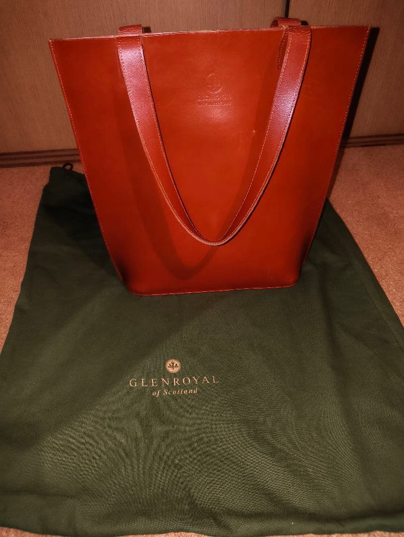【GLEN/グレンロイヤル】ブライドルレザーTOTE BAG TALL