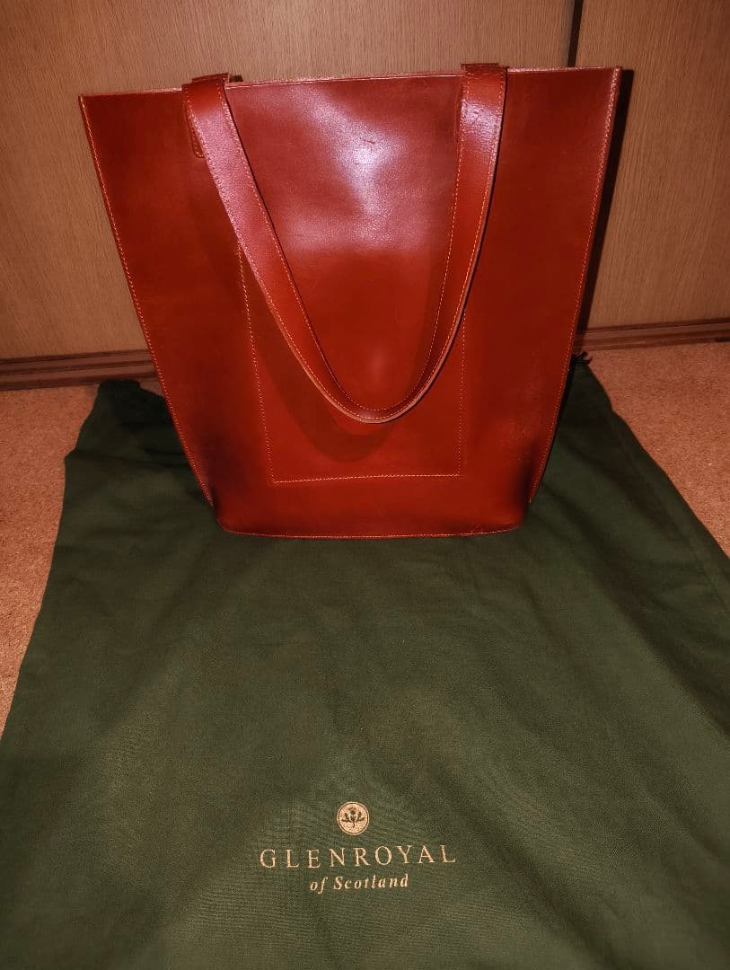 【GLEN/グレンロイヤル】ブライドルレザーTOTE BAG TALL