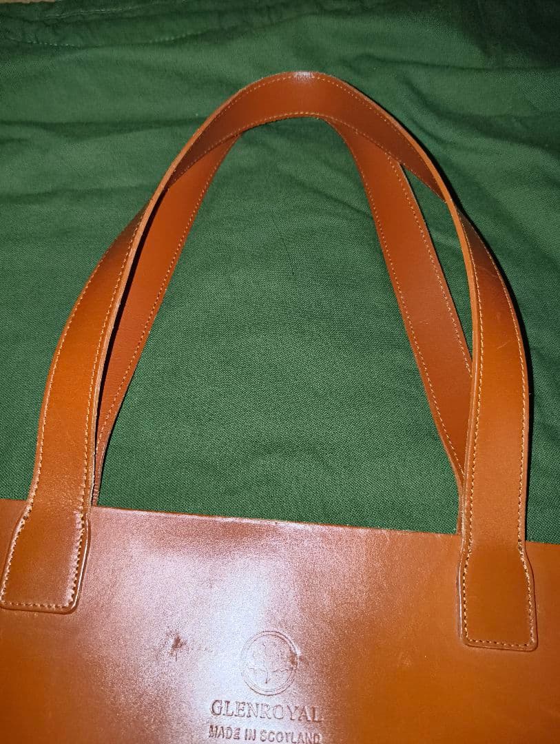 【GLEN/グレンロイヤル】ブライドルレザーTOTE BAG TALL